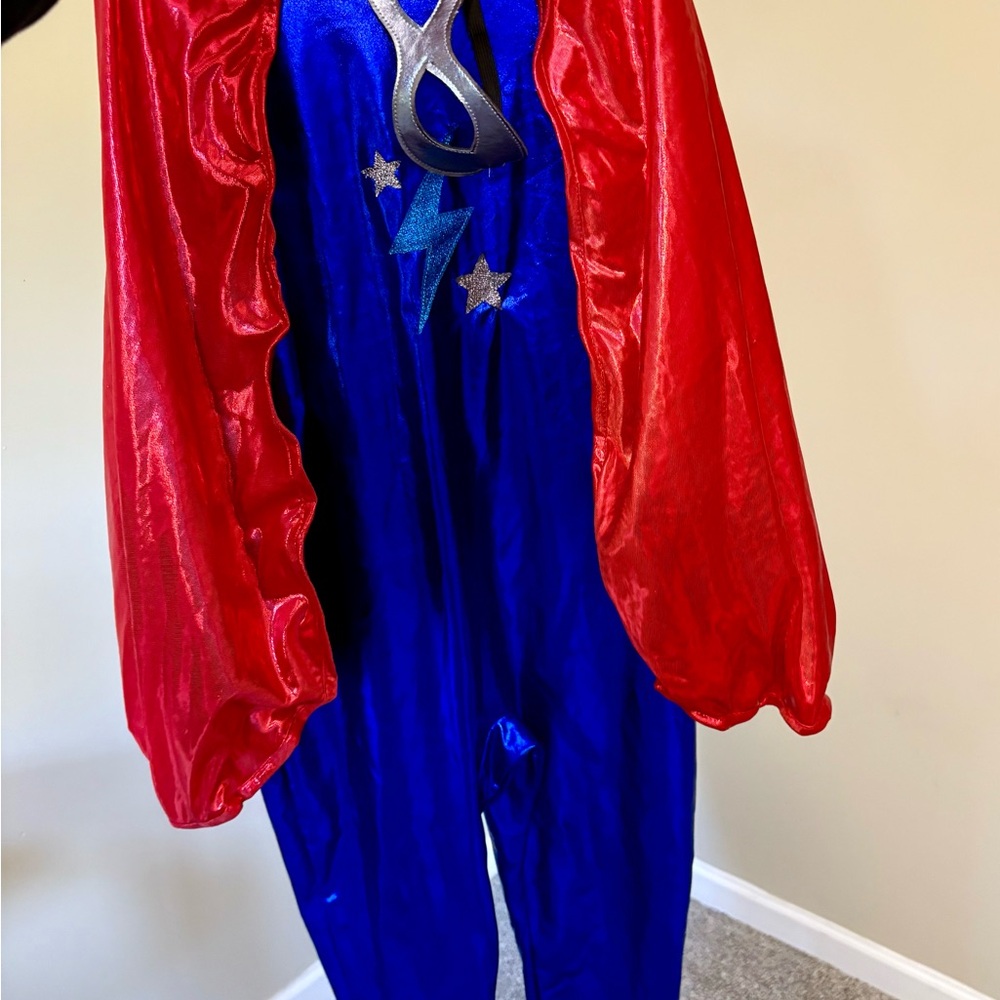 Pottery Barn Kids Superhero Costume Red and Blue